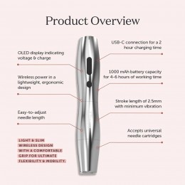 MAST P20 Silver - WIRELESS TATTOO MACHINE