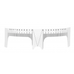 Plastic ruler for eyebrows measuring - Сurved - FOR SKETCH