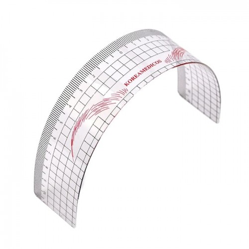Plastic ruler for eyebrows measuring - Flat - FOR SKETCH