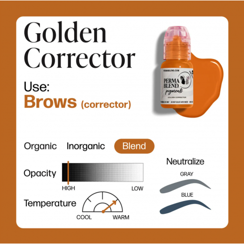 Perma Blend "Golden Corrector" - 15ml - CORRECTOR/MODIFIER